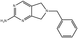 6-苄基-6,7-二氢-5H-吡咯并[3,4-D]嘧啶-2-胺 结构式