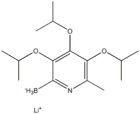 三异丙基 2-(6-甲基吡啶)硼酸锂 结构式