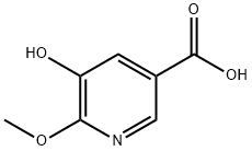 5-羟基-6-甲氧基-3-吡啶羧酸 结构式