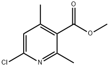 6-氯-2,4-二甲基烟酸甲酯 结构式