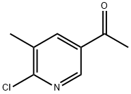 1-(6-氯-5-甲基吡啶-3-基)乙酮 结构式