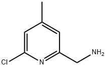 (6-氯-4-甲基吡啶-2-基)甲胺 结构式
