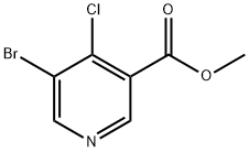 5-溴-4-氯烟酸甲酯 结构式