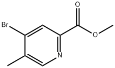 4-溴-5-甲基吡啶甲酸甲酯 结构式