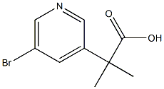 2-(5-溴吡啶-3-基)-2-甲基丙酸 结构式