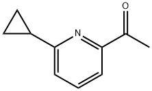 1-(6-环丙基吡啶-2-基)乙酮 结构式