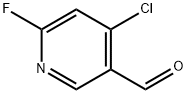 4-氯-6-氟烟醛 结构式
