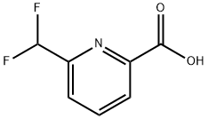 6-(DifluoroMethyl)-2-pyridinecarboxylic Acid 结构式