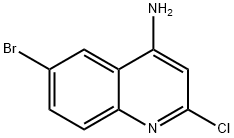 6-溴-2-氯喹啉-4-胺 结构式