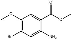 2-氨基-4-溴-5-甲氧基苯甲酸甲酯 结构式