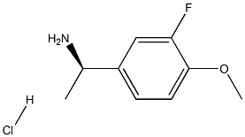 (R)-1-(3-氟-4-甲氧基苯基)乙胺盐酸盐 结构式
