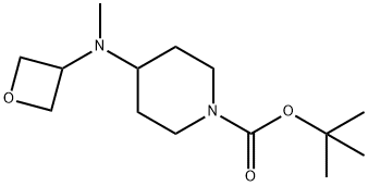 tert-Butyl 4-(Methyl(oxetan-3-yl)aMino)piperidine-1-carboxylate 结构式