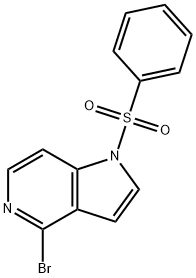 4-溴-1-(苯磺酰基)-1H-吡咯并[3,2-C]吡啶 结构式