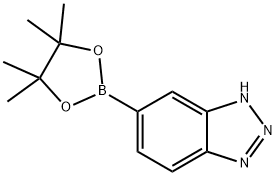 5-(4,4,5,5-四甲基-1,3,2-二氧硼戊环-2-基)-1H-苯并[D][1,2,3]三唑 结构式