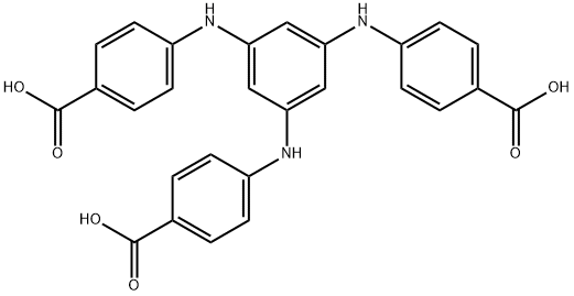 4,4',4''-(BENZENE-1,3,5-TRIYLTRIS(AZANEDIYL))TRIBENZOICACID 结构式