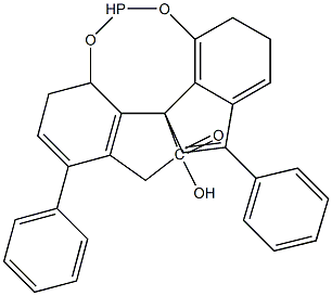 (11AS)-10,11,12,13-四氢-5-羟基-3,7-二苯基-二茚并[7,1-DE:1',7'-FG][1,3,2]二氧磷杂八环-5-氧化物 结构式