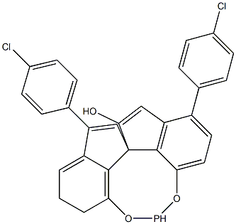 (11AS)-10,11,12,13-四氢-5-羟基-3,7-双(4-氯苯基)-二茚并[7,1-DE:1',7'-FG][1,3,2]二氧磷杂八环-5-氧化物 结构式