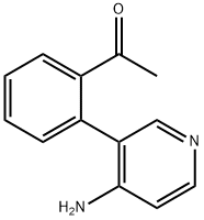 1-(2-(4-氨基吡啶-3-基)苯基)乙酮 结构式