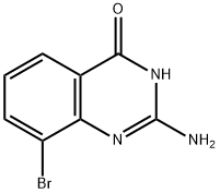 2-氨基-8-溴喹唑啉-4(3H)-酮 结构式
