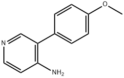 3-(4-甲氧苯基)吡啶-4-胺 结构式