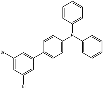 3',5'-二溴-N,N-二苯基联苯-4-胺 结构式