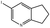 3-碘-6,7-二氢-5H-环戊二烯并[B]吡啶 结构式