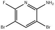 2-氨基-3,5-二溴-6-氟吡啶 结构式