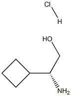 (2R)-2-AMino-2-cyclobutylethan-1-ol HCl 结构式