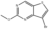 7-溴-2-甲氧基噻吩并[3,2-D]嘧啶 结构式