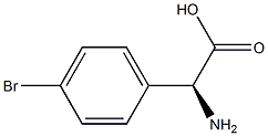 R-4-溴苯甘氨酸 结构式