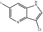 3-Chloro-6-iodo-4-azaindole 结构式