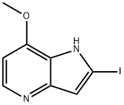 2-Iodo-7-Methoxy-4-azaindole 结构式