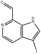 3-Iodo-6-azaindole-7-carboxaldehyde 结构式
