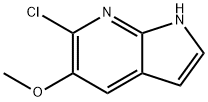 6-CHLORO-5-METHOXY-7-AZAINDOLE 结构式