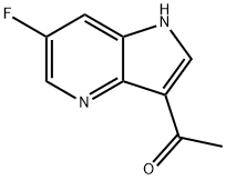 3-Acetyl-6-fluoro-4-azaindole 结构式