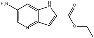 6-氨基-1H-吡咯并[3,2-B]吡啶-2-甲酸乙酯 结构式