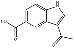 3-Acetyl-4-azaindole-5-carboxylic acid 结构式