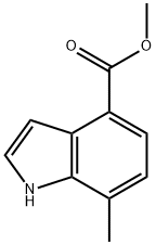 7-甲基吲哚-4-甲酸甲酯 结构式