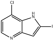 7-Chloro-2-iodo-4-azaindole 结构式