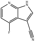 3-Cyano-4-fluoro-7-azaindole 结构式