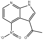 3-Acetyl-4-nitro-7-azaindole 结构式