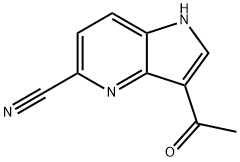 3-Acetyl-5-cyano-4-azaindole 结构式