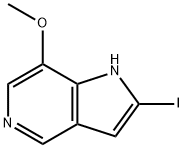 2-Iodo-7-Methoxy-5-azaindole 结构式