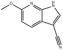 3-Cyano-6-Methoxy-7-azaindole 结构式
