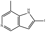 2-Iodo-7-Methyl-5-azaindole 结构式