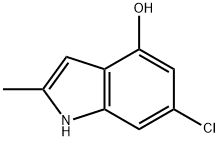 6-Chloro-4-hydroxy-2-Methyl-1H-indole 结构式