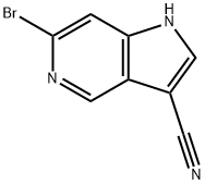 6-BroMo-3-cyano-5-azaindole 结构式