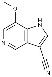 3-Cyano-7-Methoxy-5-azaindole 结构式