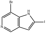 7-BroMo-2-iodo-5-azaindole 结构式