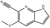 5-Methoxy-6-cyano-7-azaindole 结构式